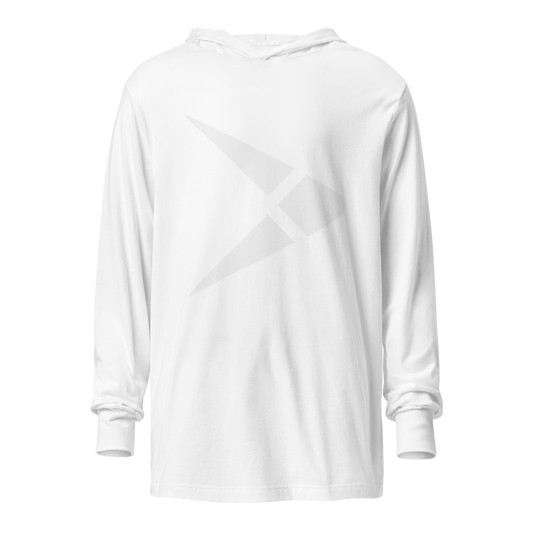 Playfly (Almost Grey) – Hooded long-sleeve tee