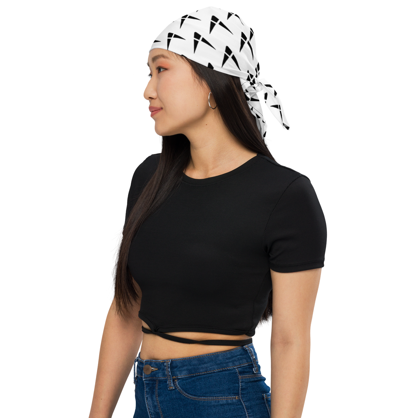 Playfly black logo - All-over print bandana