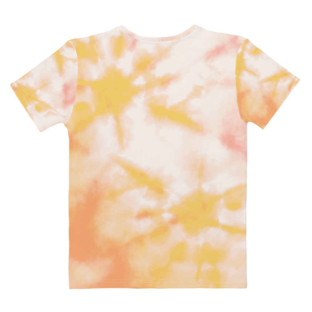 (Yellow & Salmon) Tie Dye - Women's T-shirt