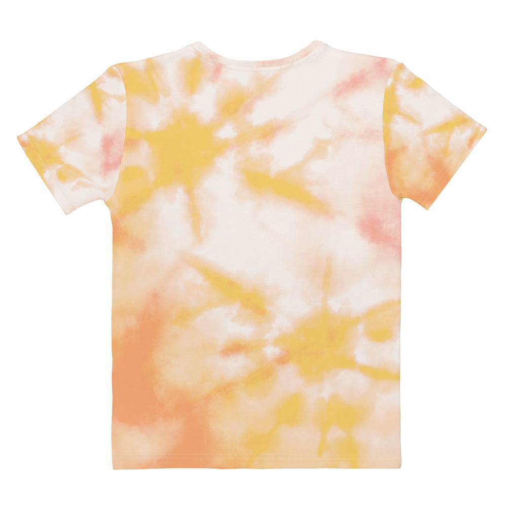 (Yellow & Salmon) Tie Dye - Women's T-shirt