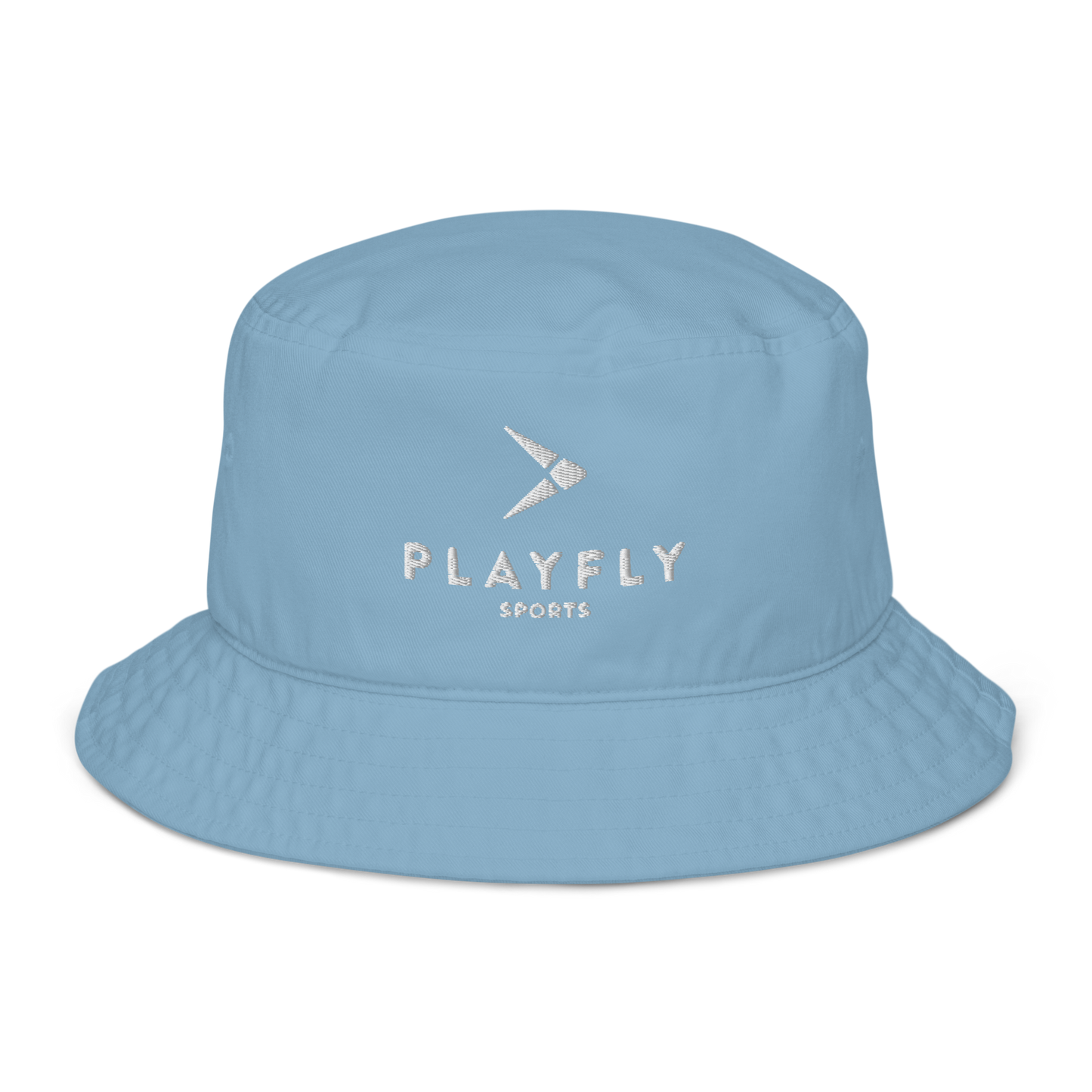 Playfly white - Organic bucket hat