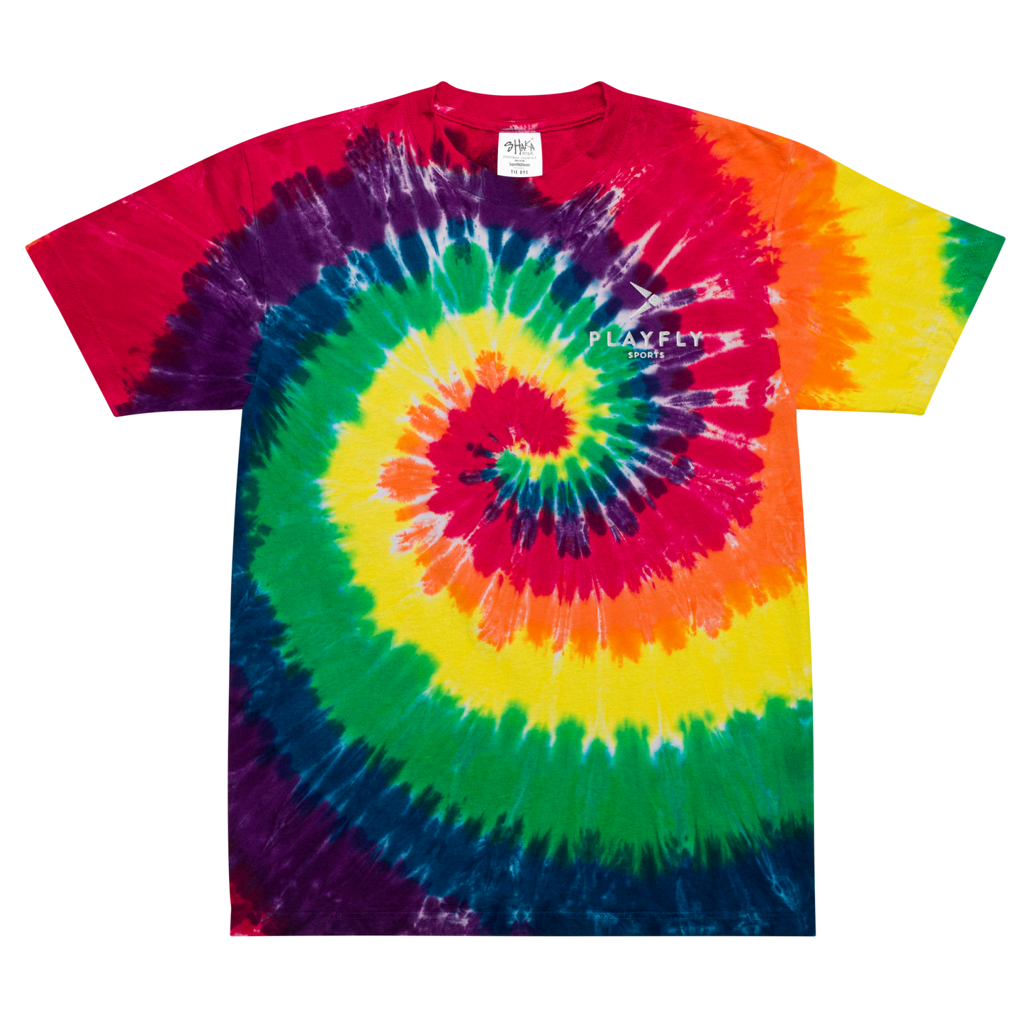 Playfly white - Oversized tie-dye t-shirt