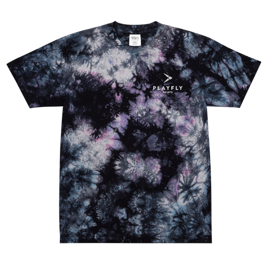 Playfly white - Oversized tie-dye t-shirt