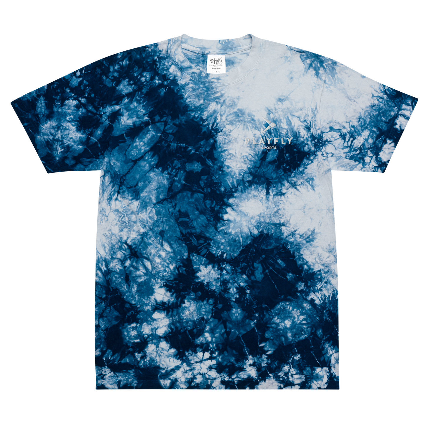 Playfly white - Oversized tie-dye t-shirt