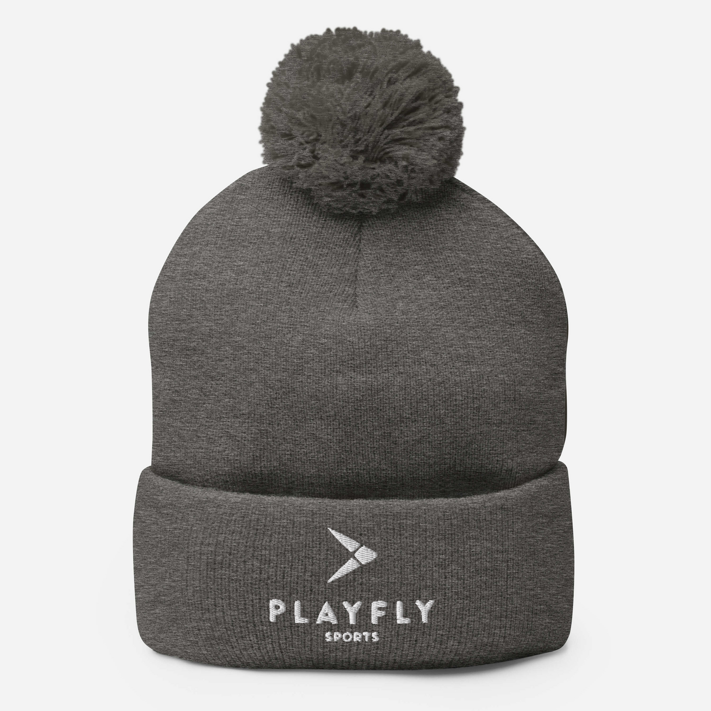 Playfly White - Pom-Pom Beanie