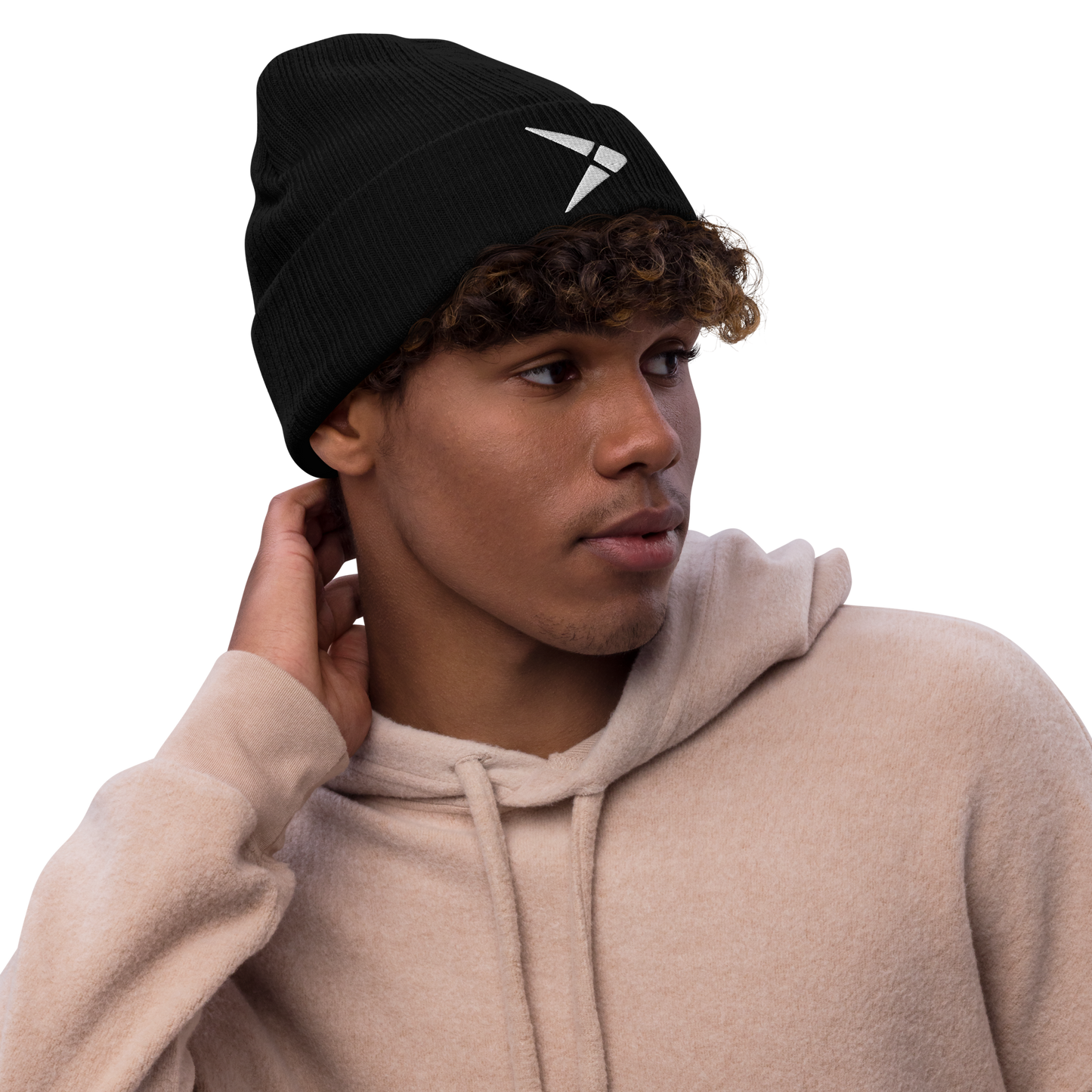 White Fly - Ribbed knit beanie