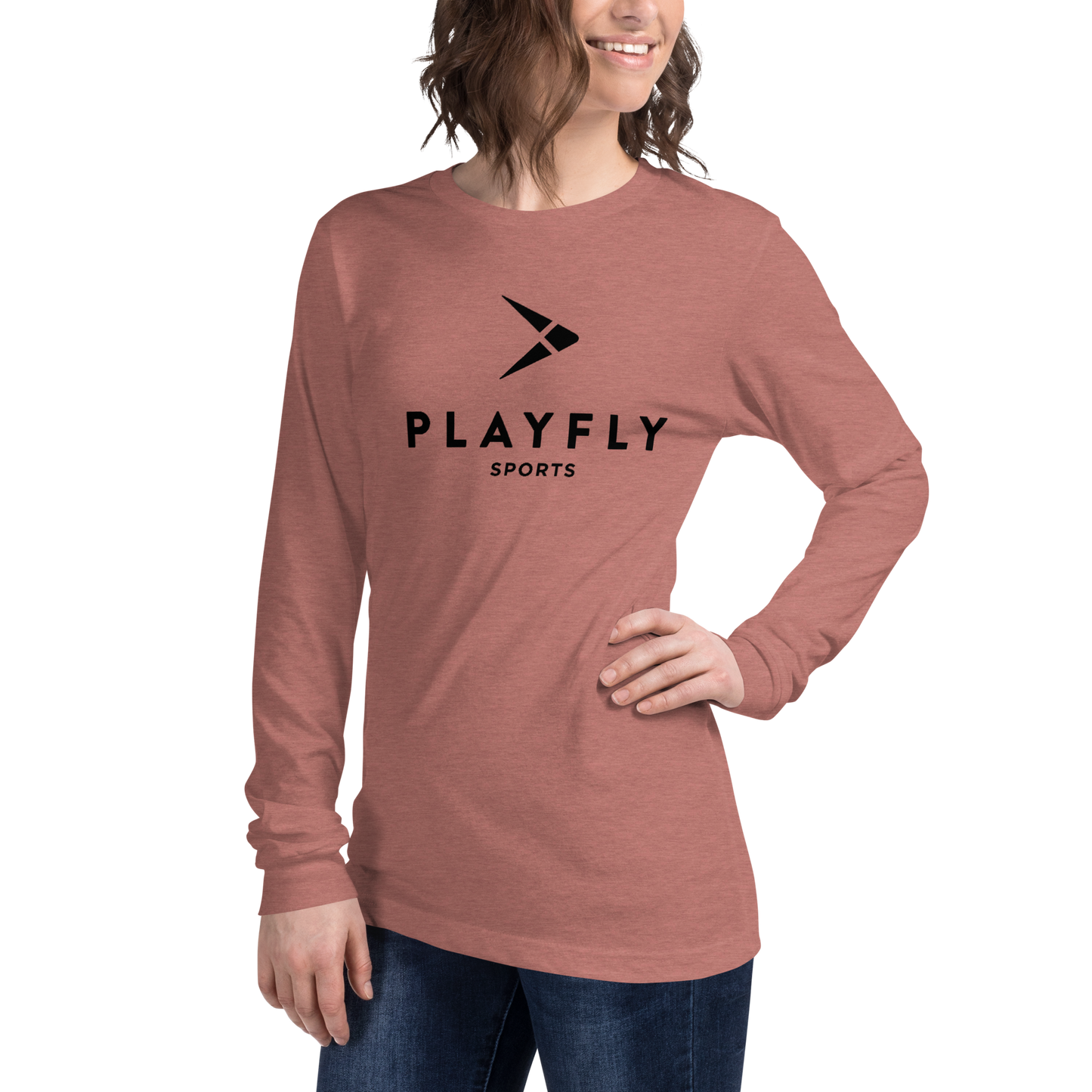 Black Playfly Logo - Unisex Long Sleeve Tee