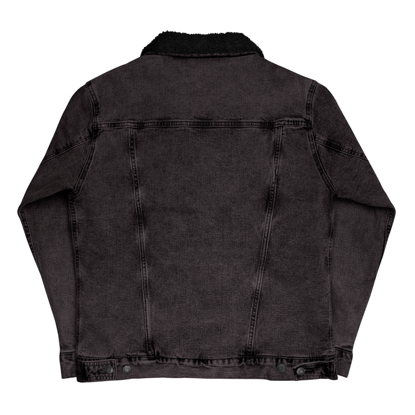 Playfly white - Unisex denim sherpa jacket