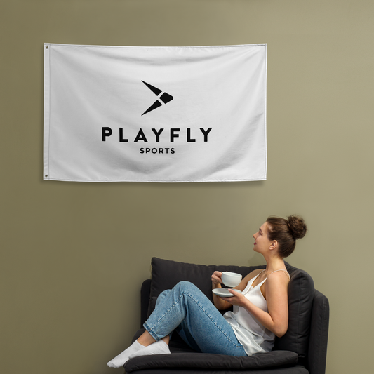 Playfly Black Logo Flag