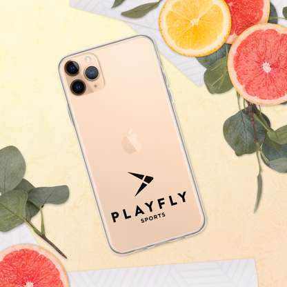 Black Playfly Logo - Clear Case for iPhone®