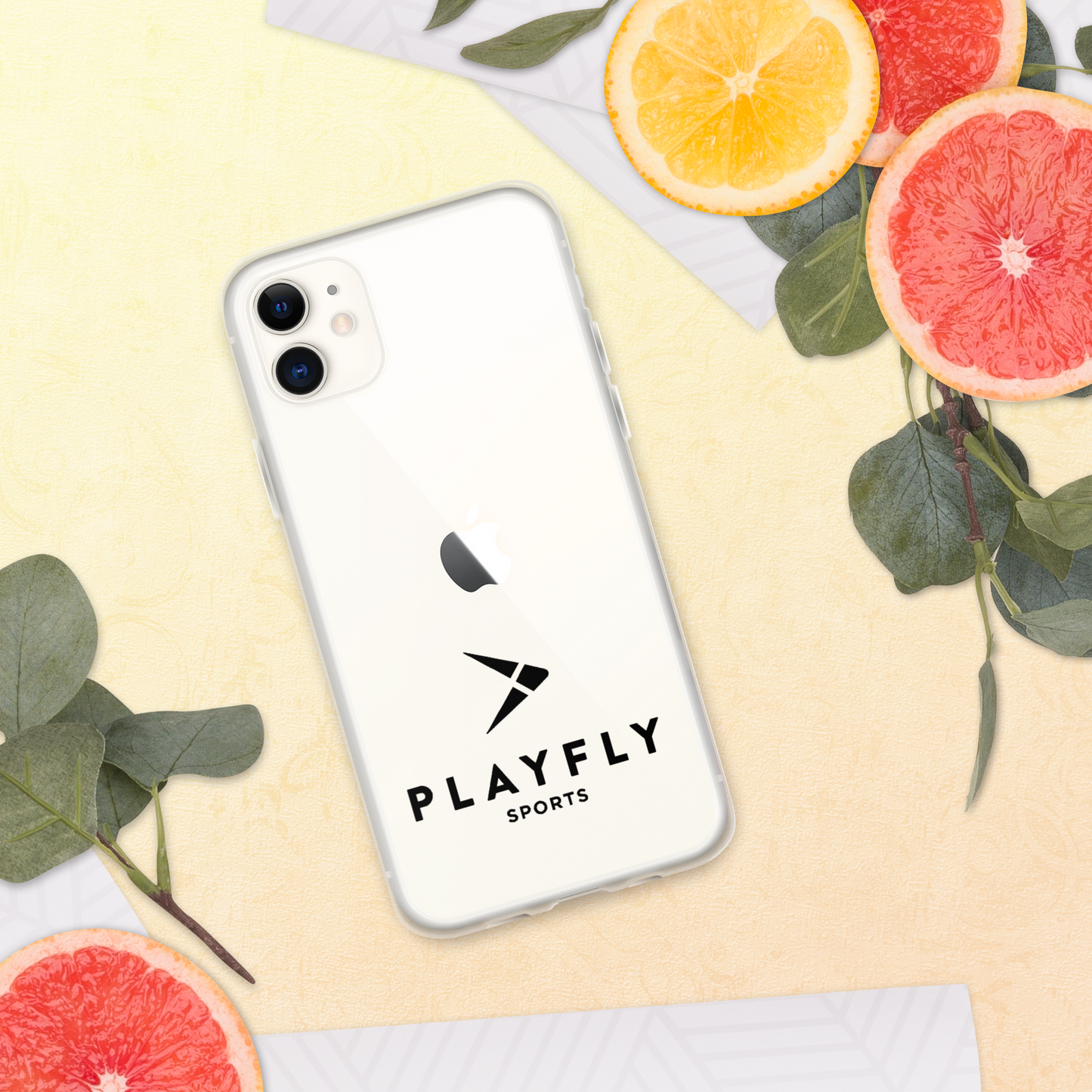 Black Playfly Logo - Clear Case for iPhone®