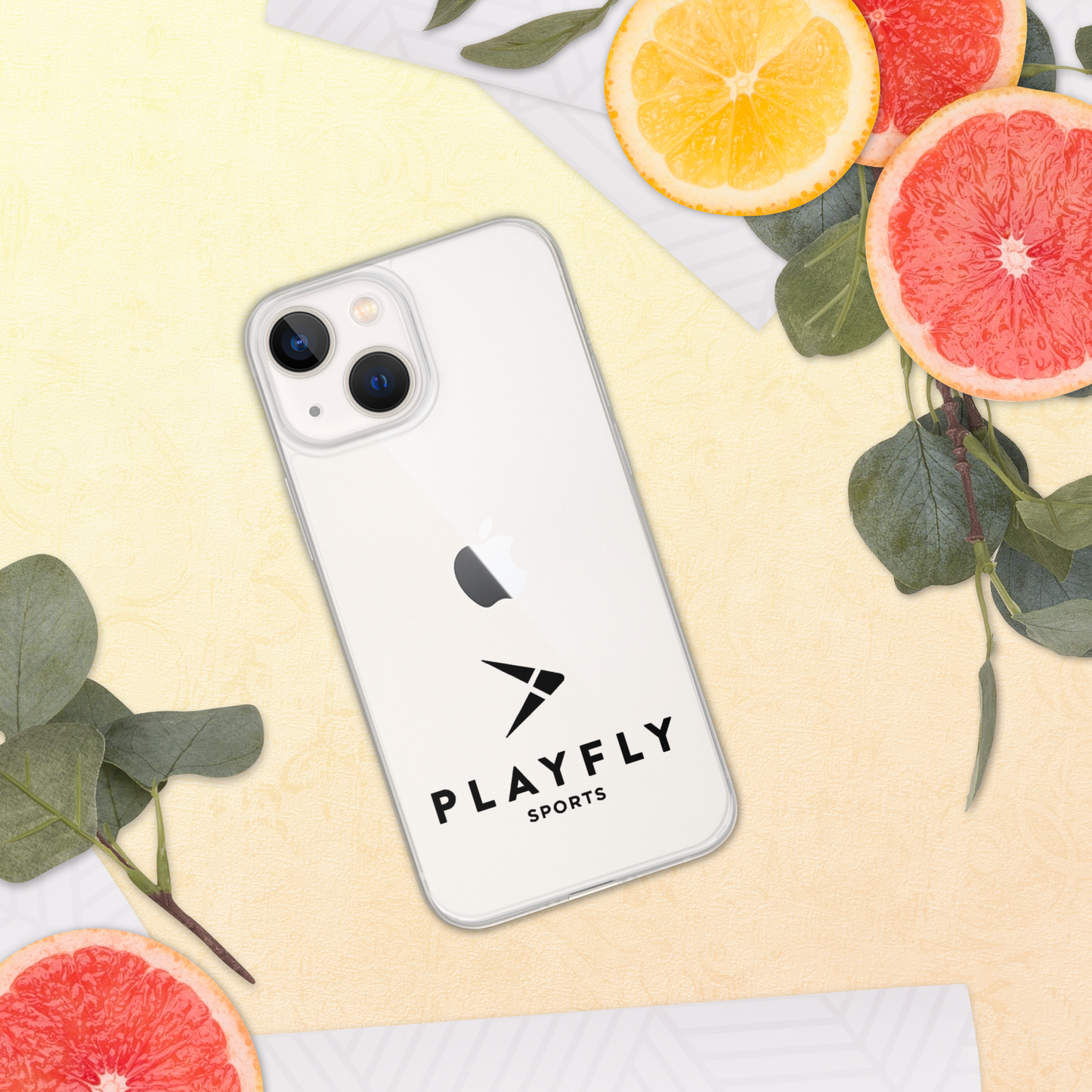 Black Playfly Logo - Clear Case for iPhone®