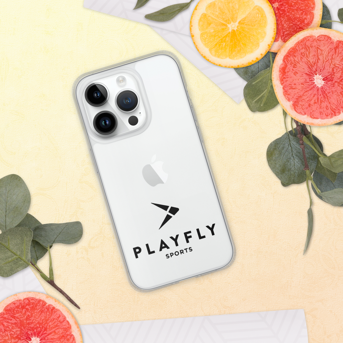 Black Playfly Logo - Clear Case for iPhone®