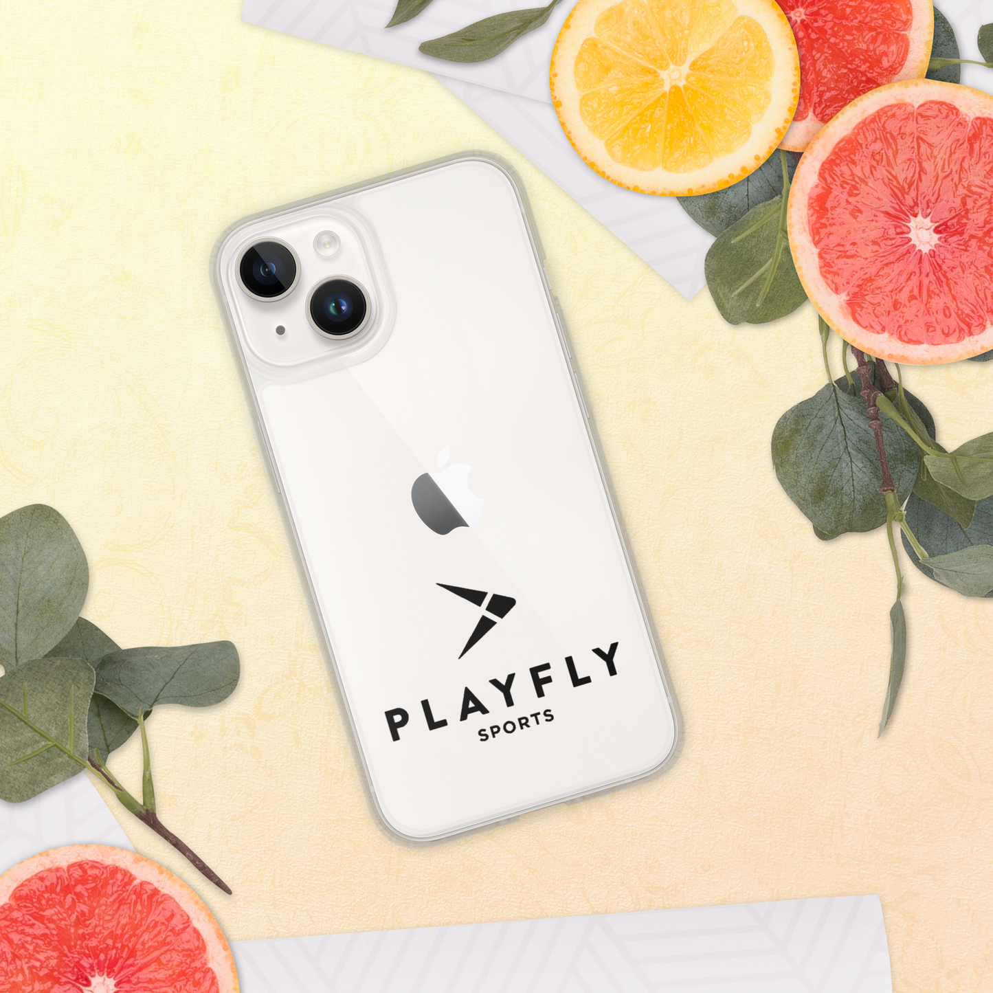 Black Playfly Logo - Clear Case for iPhone®