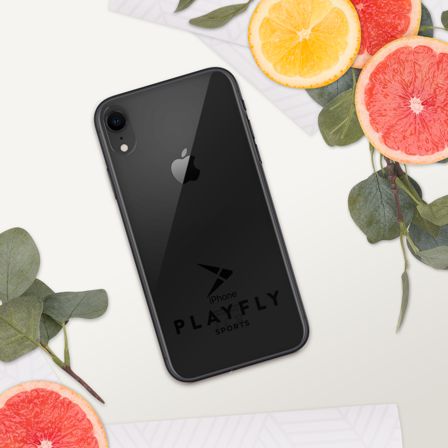 Black Playfly Logo - Clear Case for iPhone®