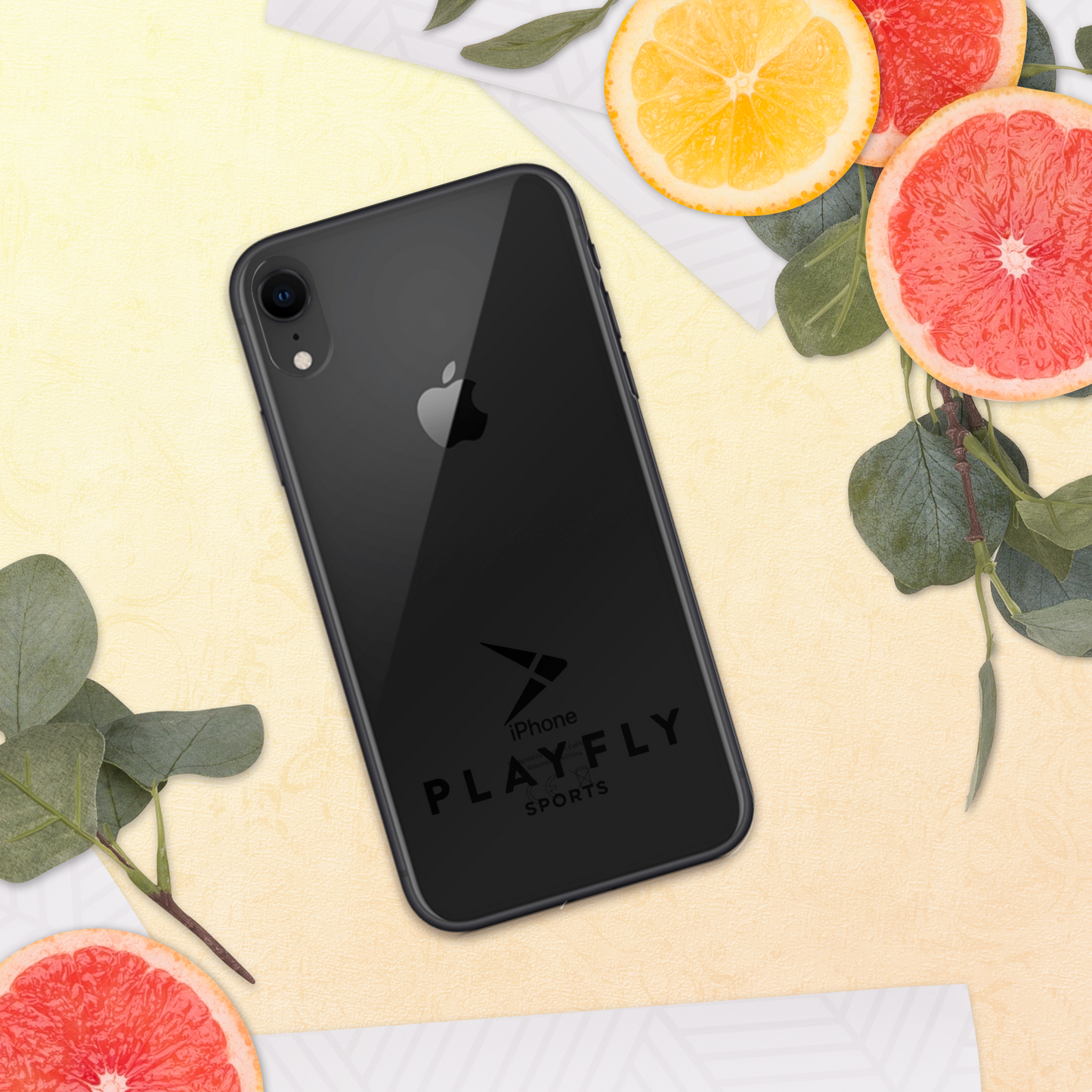 Black Playfly Logo - Clear Case for iPhone®