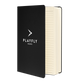 Playfly White logo - Hardcover bound notebook