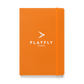 Playfly White logo - Hardcover bound notebook