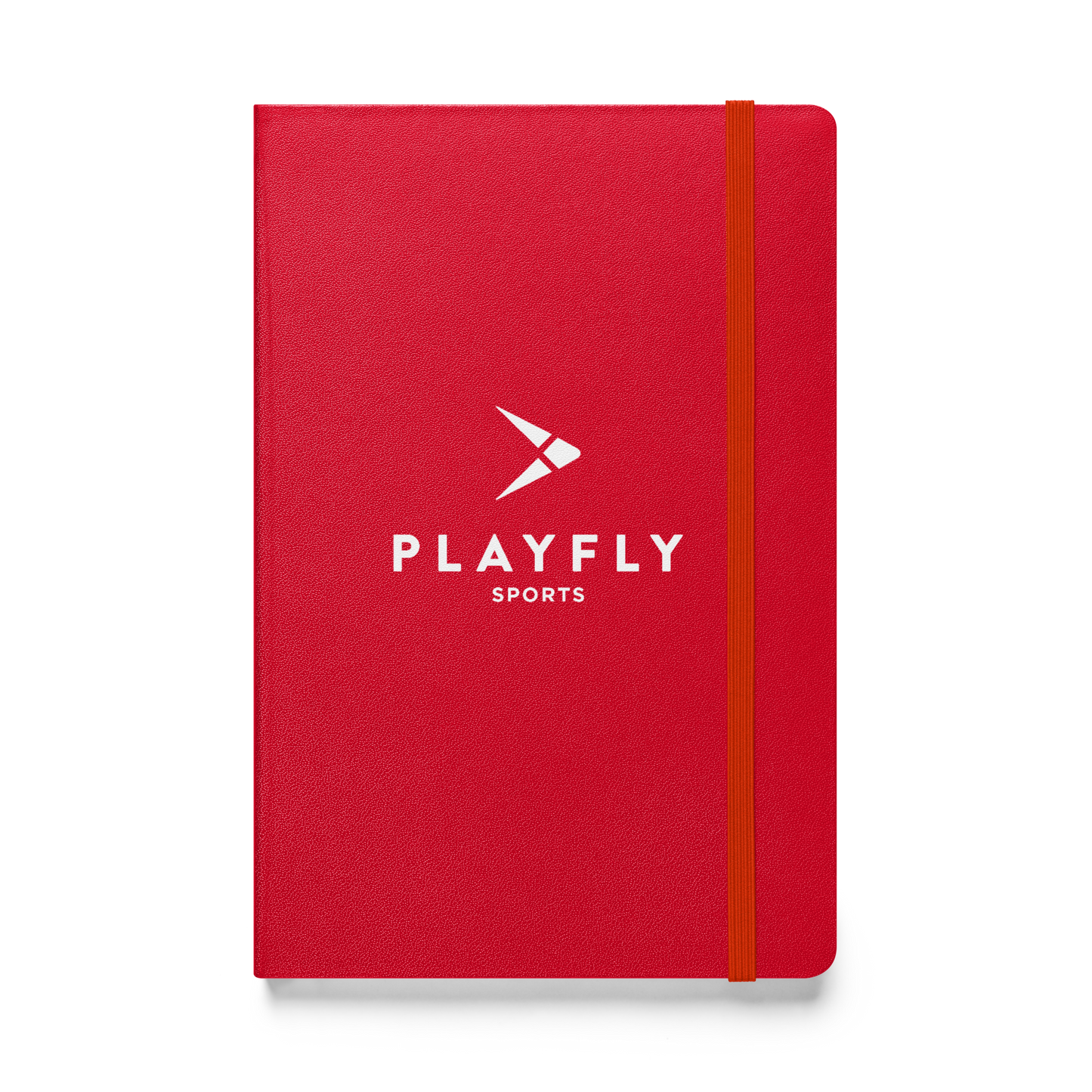 Playfly White logo - Hardcover bound notebook