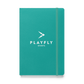 Playfly White logo - Hardcover bound notebook