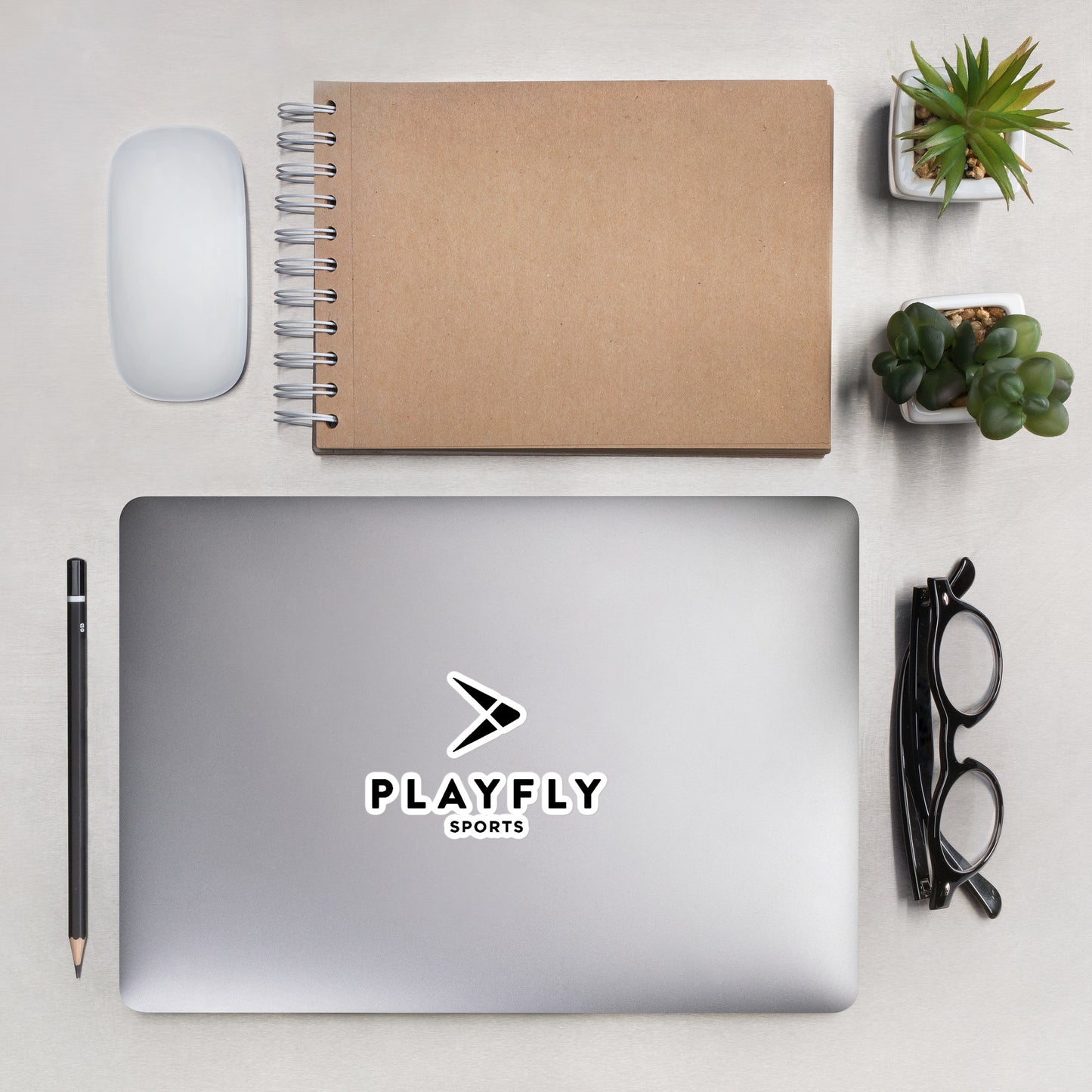 Playfly Black logo - Bubble-free stickers