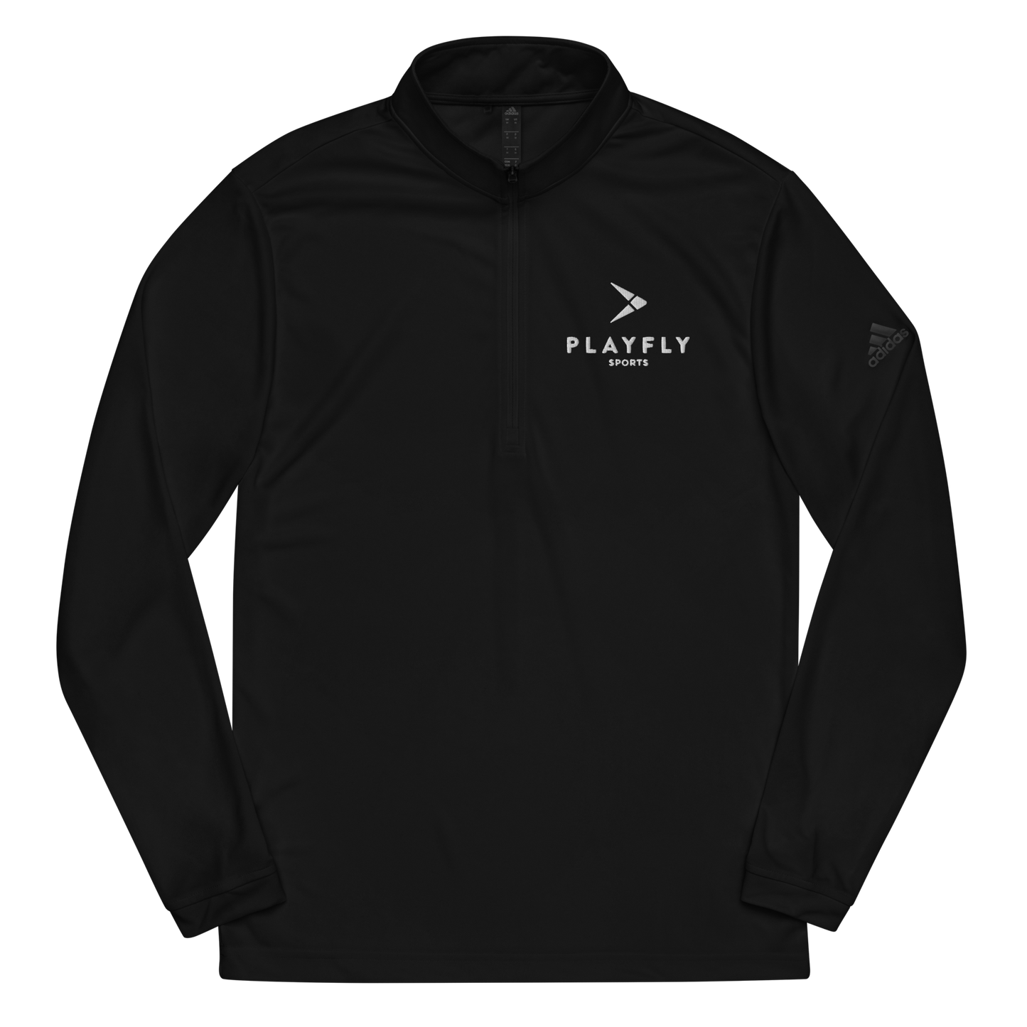 Playfly White Logo - Quarter zip pullover