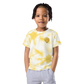 (Yellow) Smiley Tie Dye - Kids t-shirt