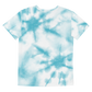(Cyan) Tie-Dye - Youth crew neck t-shirt