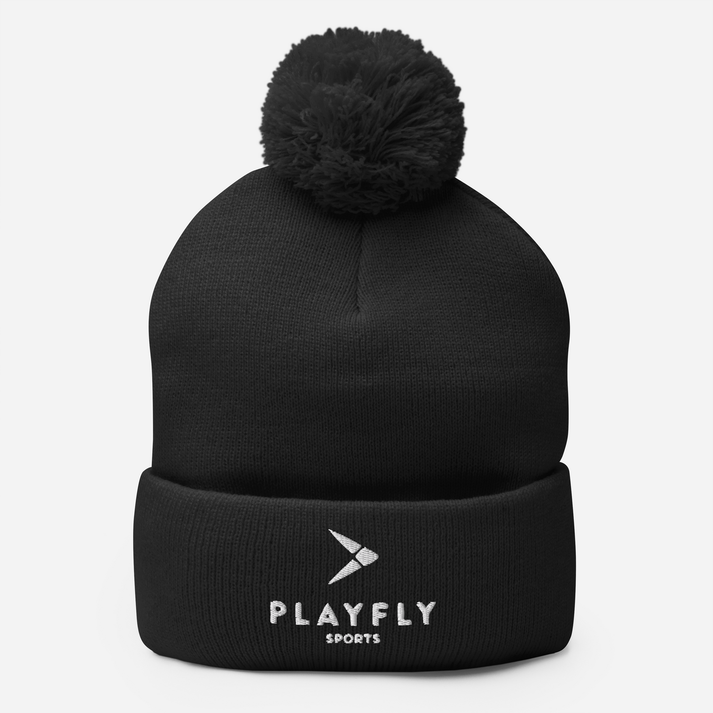 Playfly White - Pom-Pom Beanie