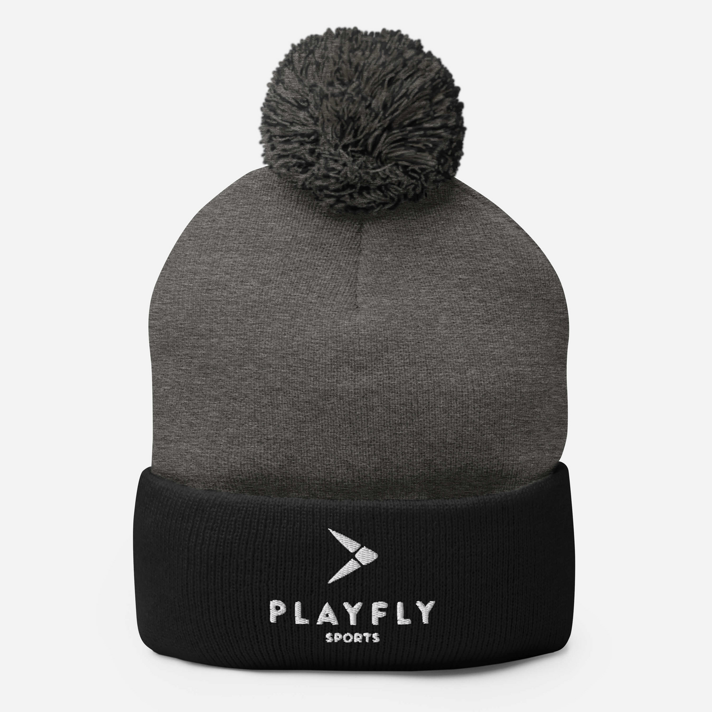 Playfly White - Pom-Pom Beanie