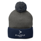 Playfly White - Pom-Pom Beanie