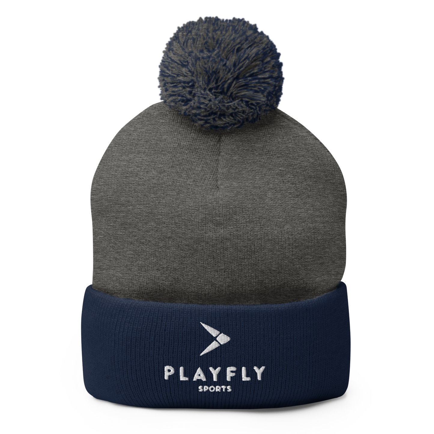 Playfly White - Pom-Pom Beanie