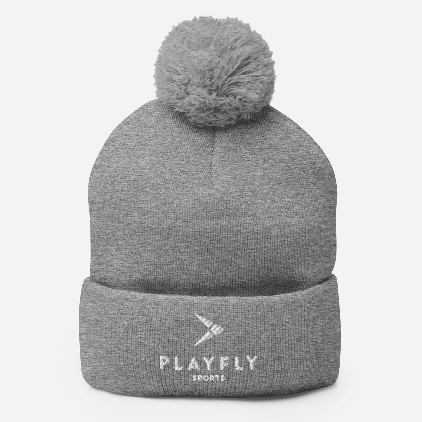 Playfly White - Pom-Pom Beanie