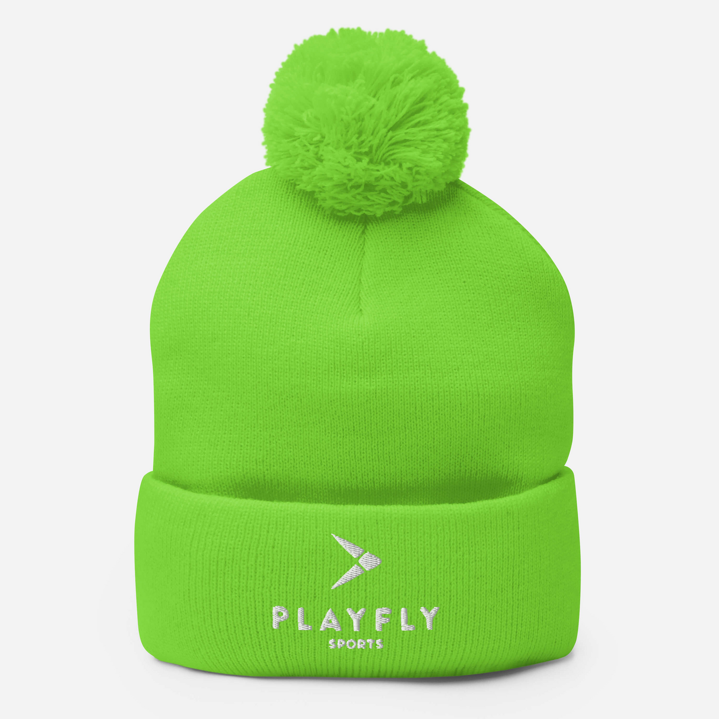 Playfly White - Pom-Pom Beanie