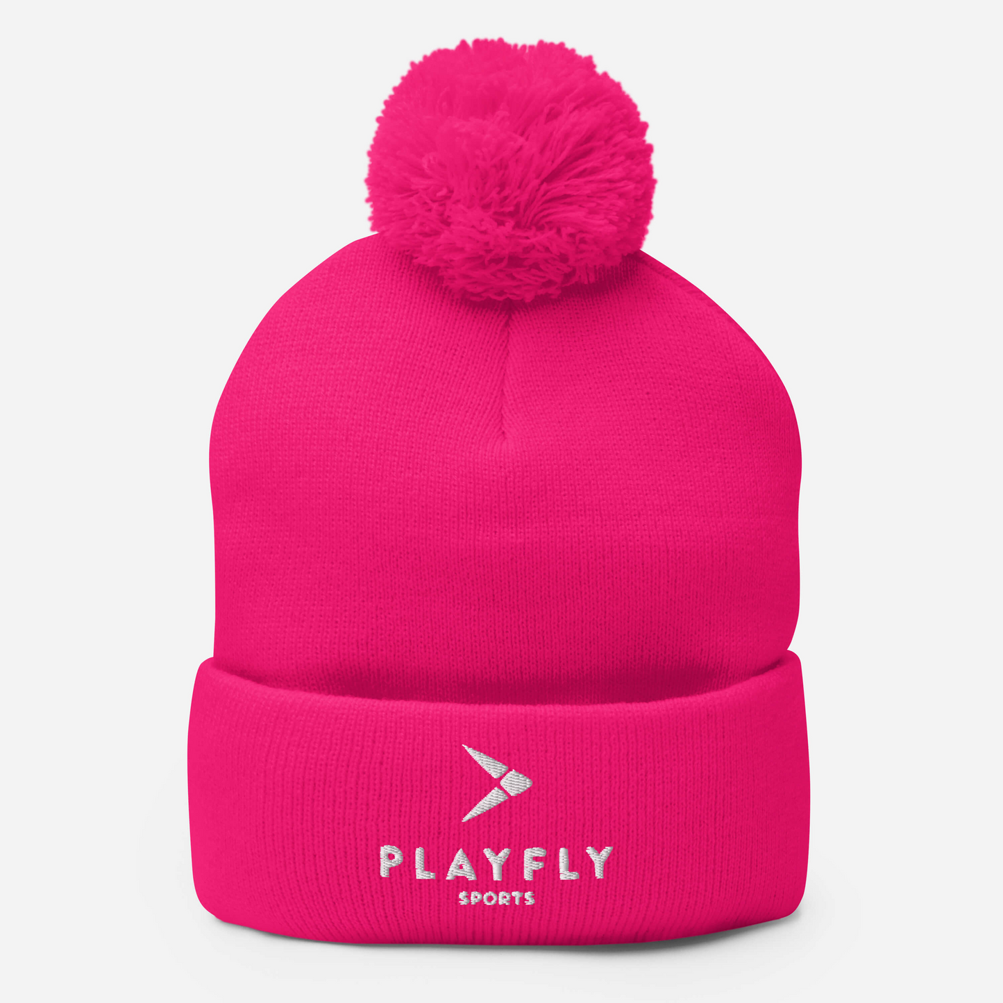 Playfly White - Pom-Pom Beanie