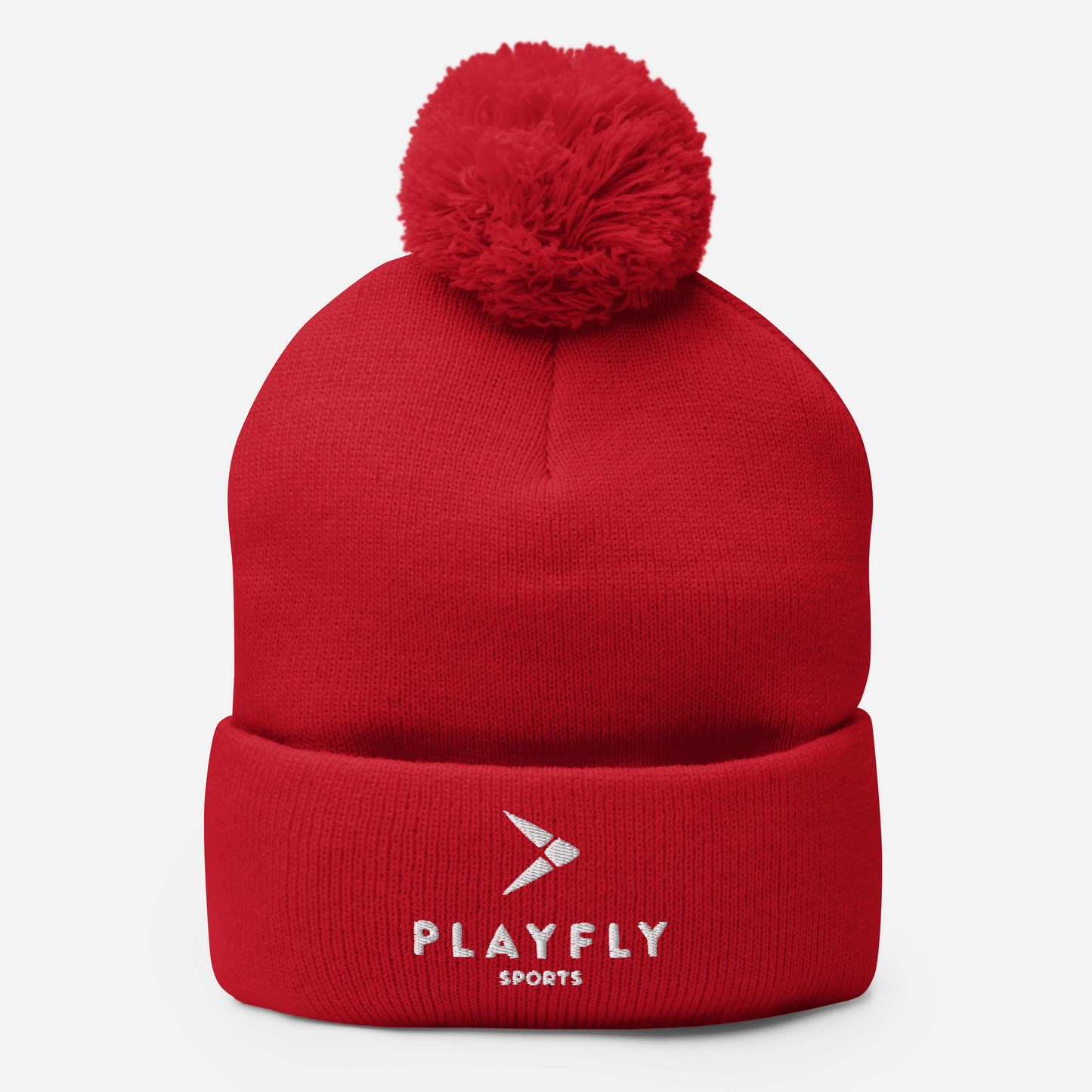 Playfly White - Pom-Pom Beanie