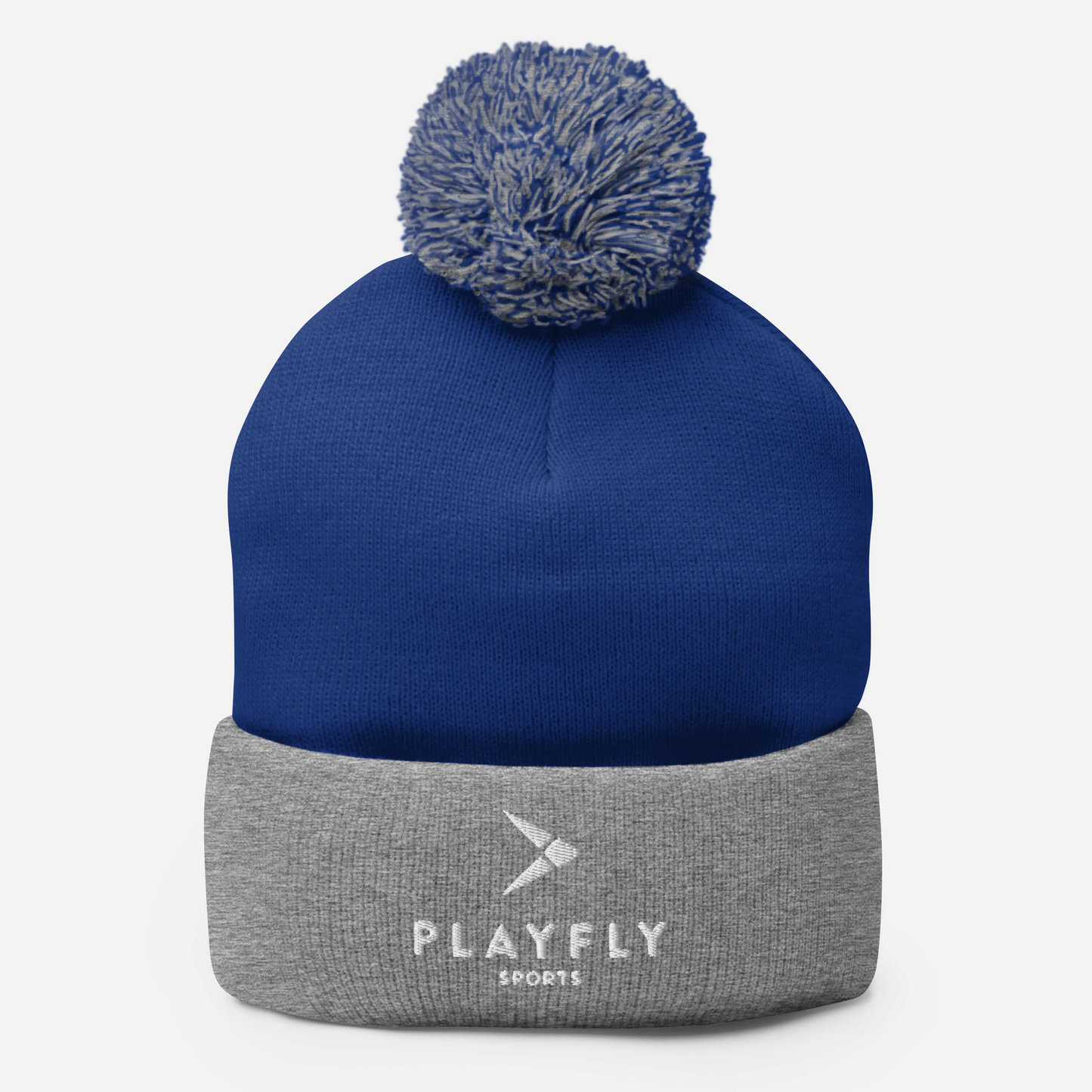 Playfly White - Pom-Pom Beanie