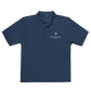 White Playfly Logo - Men's Premium Polo
