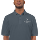 White Playfly Logo - Men's Premium Polo