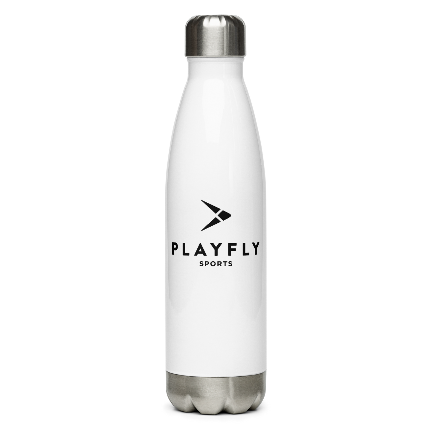 Playfly Black Logo - Stainless Steel Water Bottle