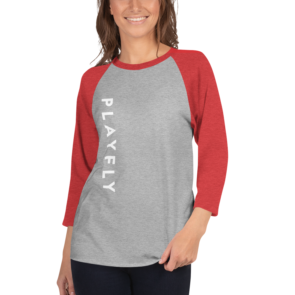 Side Playfly - 3/4 sleeve raglan shirt