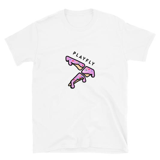 Playfly Donut - Short sleeve Unisex T-Shirt