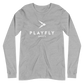 White Playfly Logo - Unisex Long Sleeve Tee