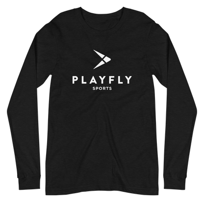 White Playfly Logo - Unisex Long Sleeve Tee