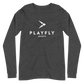 White Playfly Logo - Unisex Long Sleeve Tee
