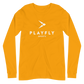 White Playfly Logo - Unisex Long Sleeve Tee