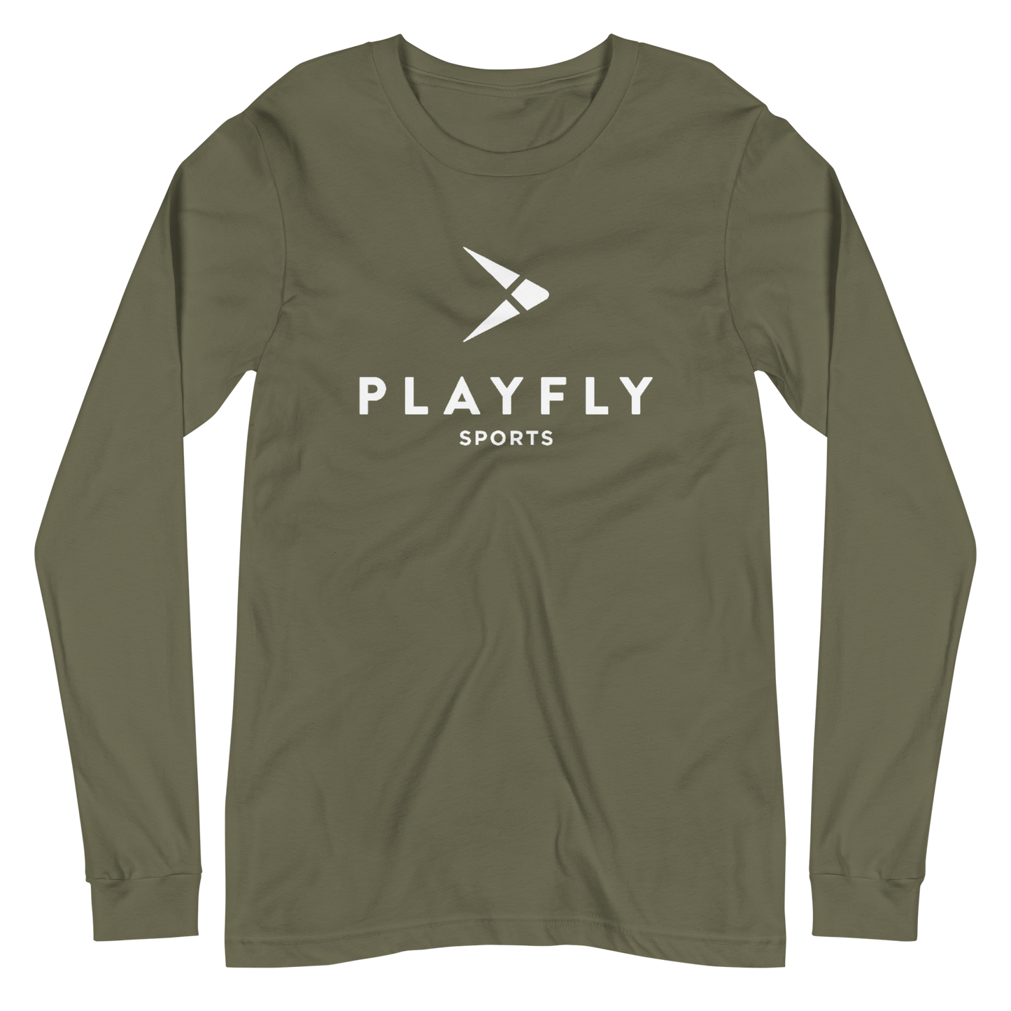 White Playfly Logo - Unisex Long Sleeve Tee