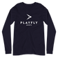 White Playfly Logo - Unisex Long Sleeve Tee