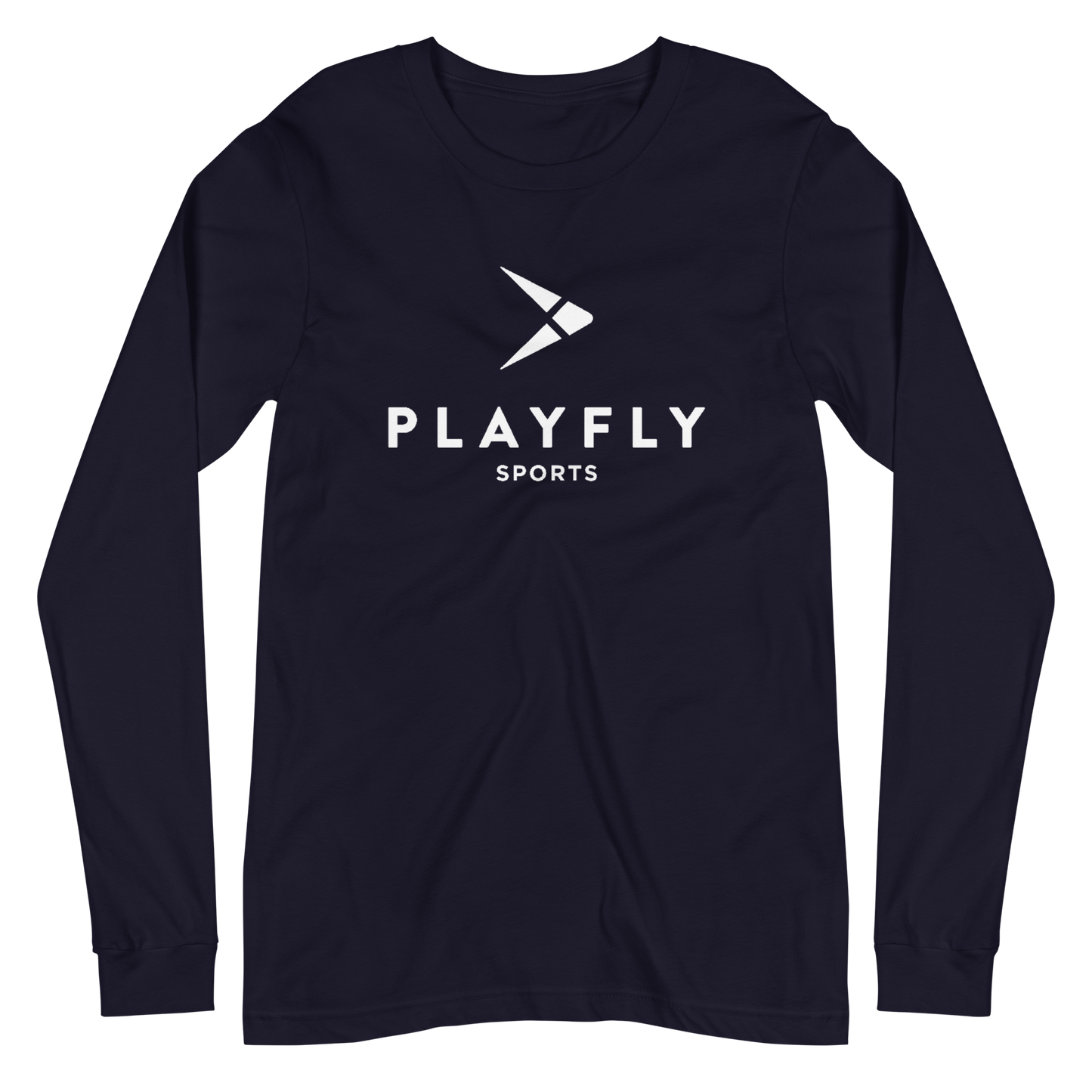 White Playfly Logo - Unisex Long Sleeve Tee