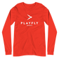 White Playfly Logo - Unisex Long Sleeve Tee